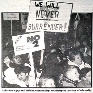 Photo from the Nov. 11, 1992 issue of Out Front, page 19.