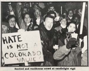Photo from the Nov. 11, 1992 issue of Out Front, page 8.