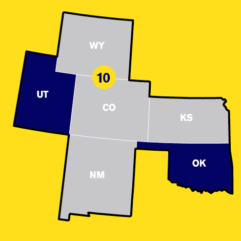 The 10th Circuit Court region