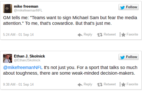 Media speculation over NFL homophobia