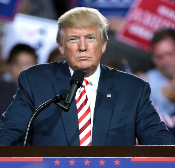 Donald Trump at a rally