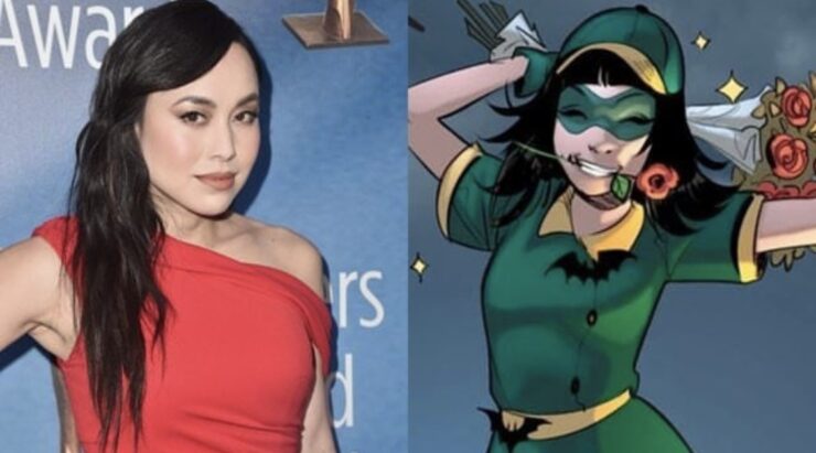 Aquino next to Yeoh, the character she will be playing