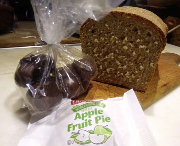 Carbs Bread Bonbons and a mini apple pie