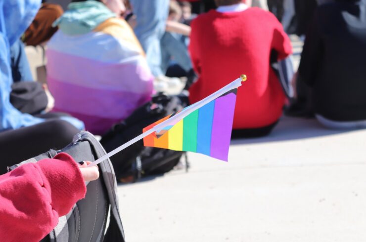 Iowa Students LGBTQ protest school walkout