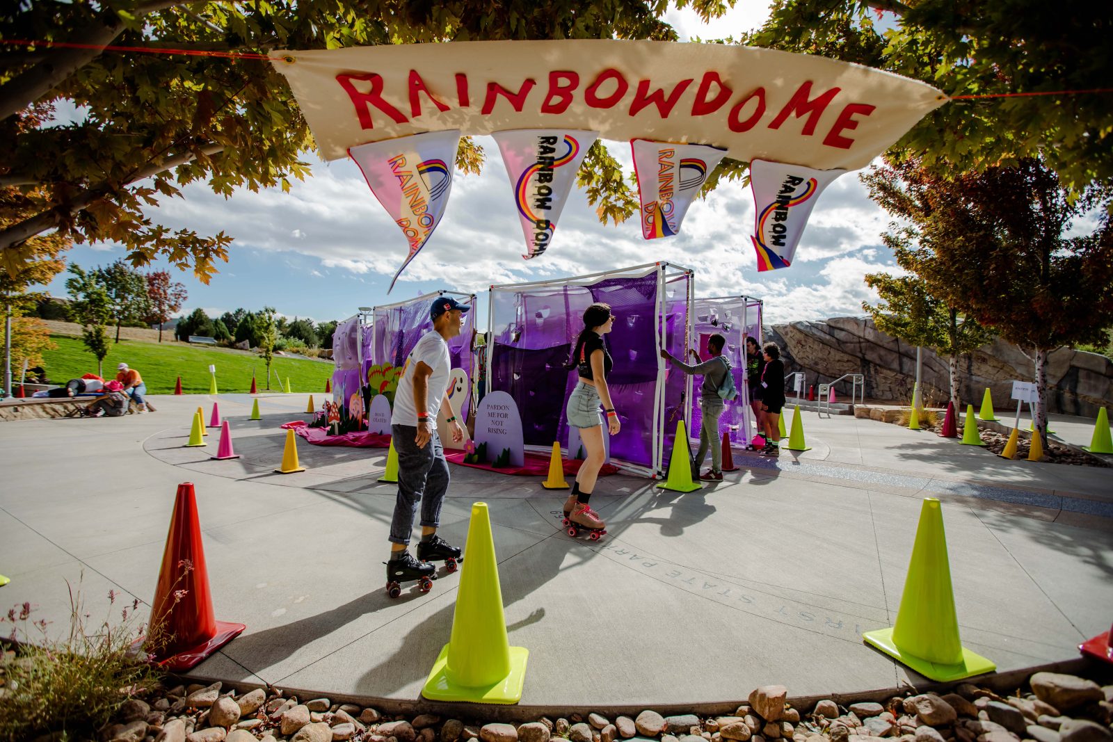 Rainbow Rinks with Rainbow Dome OUT FRONT