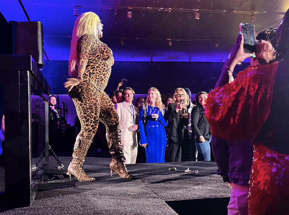 NIkki Jizz performs on the Oasis stage