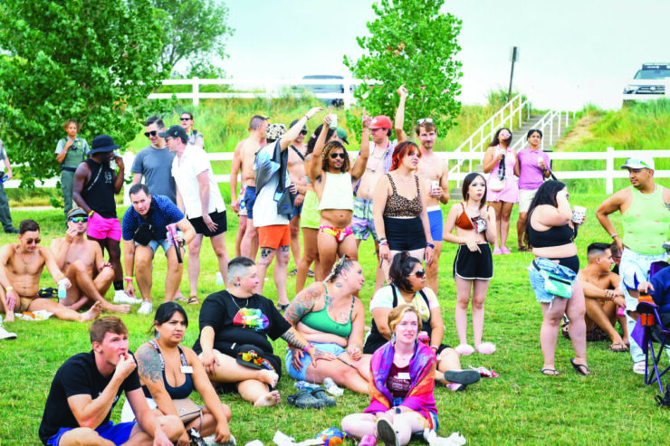 The crowd at Aurora Pride 2024.