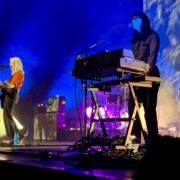 close up on Molly Rankin and keyboard player Kerri MacLellan