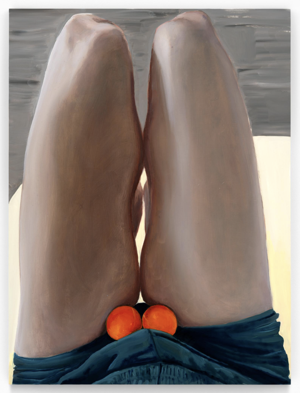 Artwork by Eli Hill titled Medicine Balls, 24 x 18 inches, oil on board, made in 2023