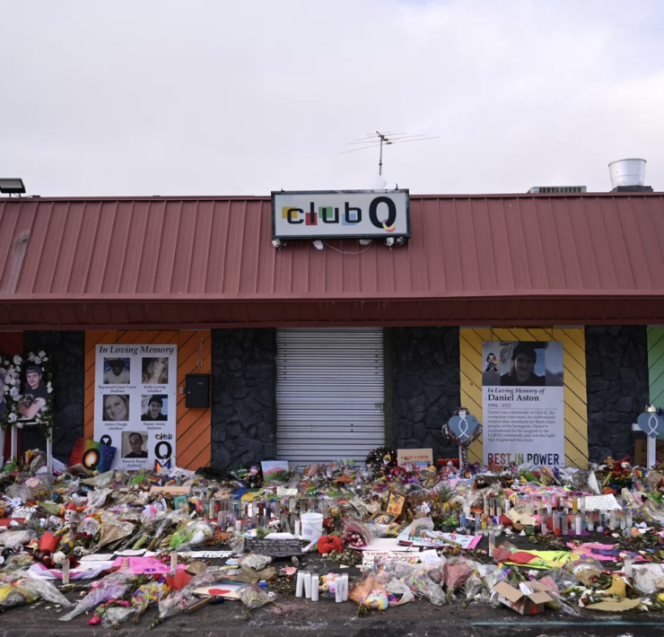 Club Q memorial for the victims of the shooting in Colorado Springs