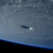 People With HIV Are Being Impacted by Climate Change: A hurricane on Earth as seen from a satellite