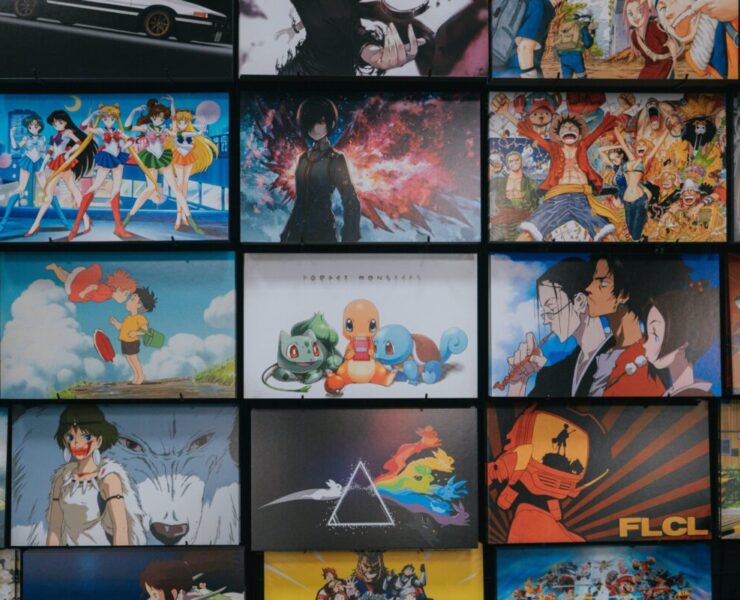 Anime Trailblazer Jan Scott-Frazier Passes at 59: A wall full of art depicting anime characters