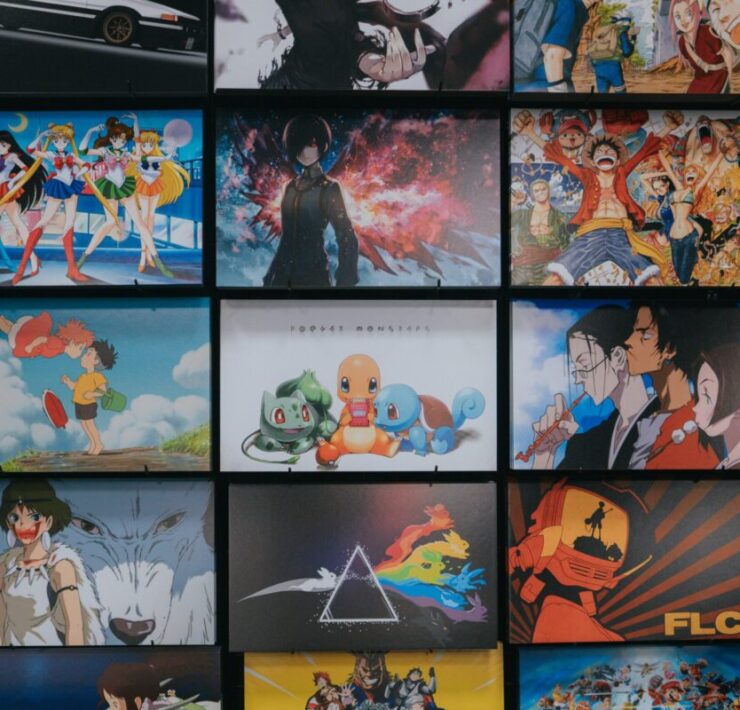Anime Trailblazer Jan Scott-Frazier Passes at 59: A wall full of art depicting anime characters