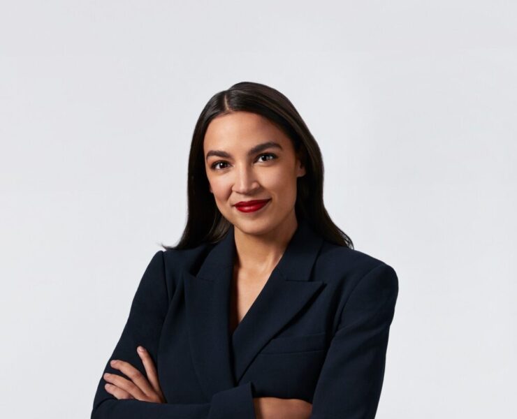 Representative Alexandria Ocasio-Cortez a.k.a. AOC in a portrait form