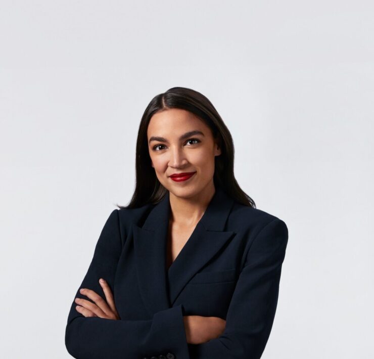 Representative Alexandria Ocasio-Cortez a.k.a. AOC in a portrait form