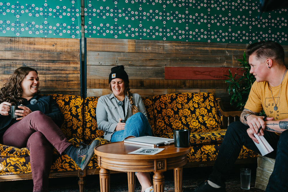 Accessibly Yours, Patrick Groninger, Town Hall Collaborative, Becky Duffyhill, Lauren and Denise