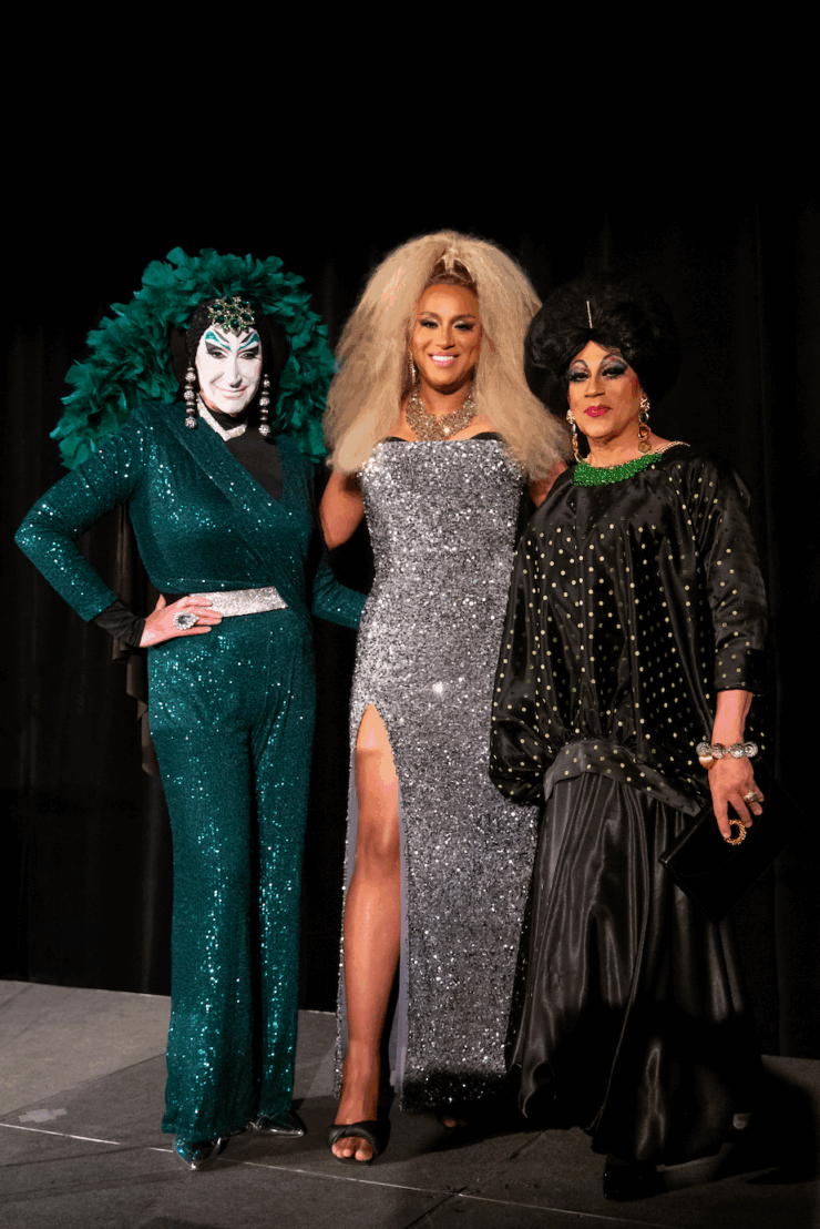 SF LGBT Center Soirée Co- Hosts Sister Roma, Honey Mohogany, and Juanita Moore