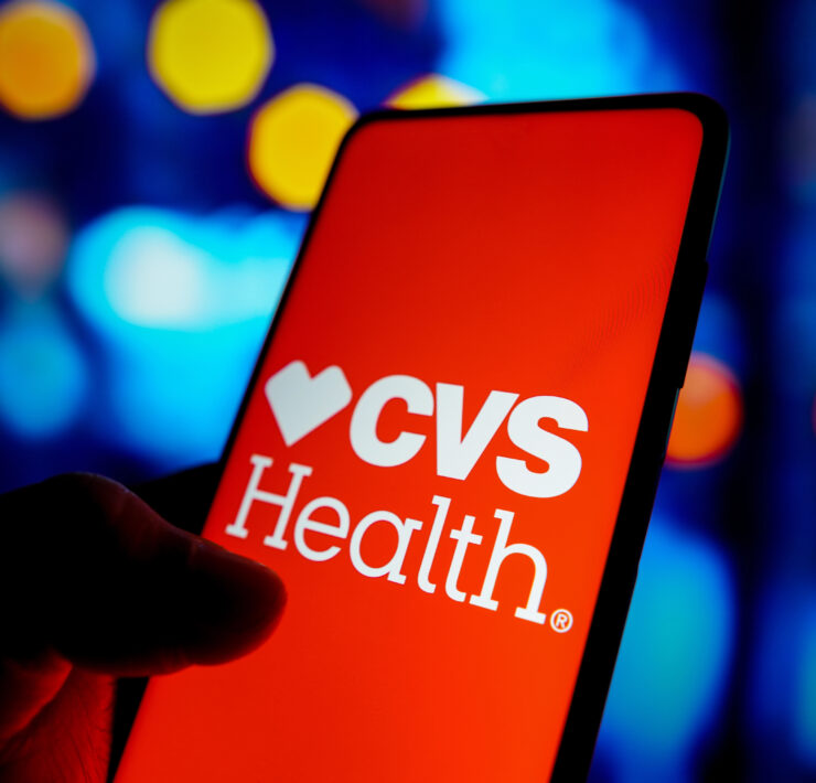 CVS Health logo seen displayed on a smartphone screen