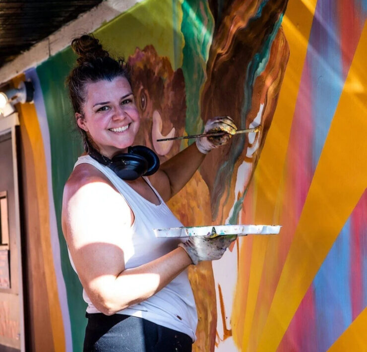 Kate Fitzpatrick, Mural Artist and creator of KissFist Mural Festival